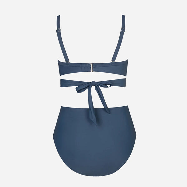 Bikini plus size z wiązaniem