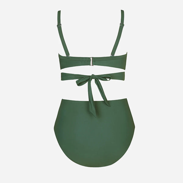 Bikini plus size z wiązaniem
