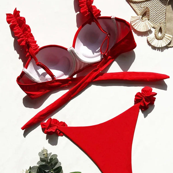 Bikini push-up z fiszbinami