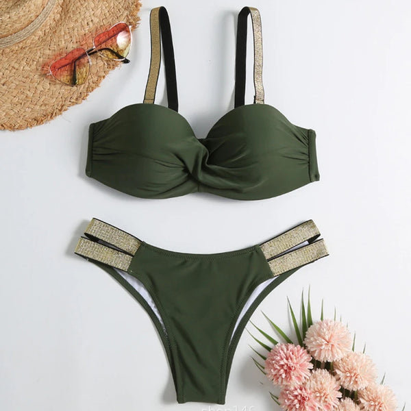 Zestaw bikini Viora Zielony