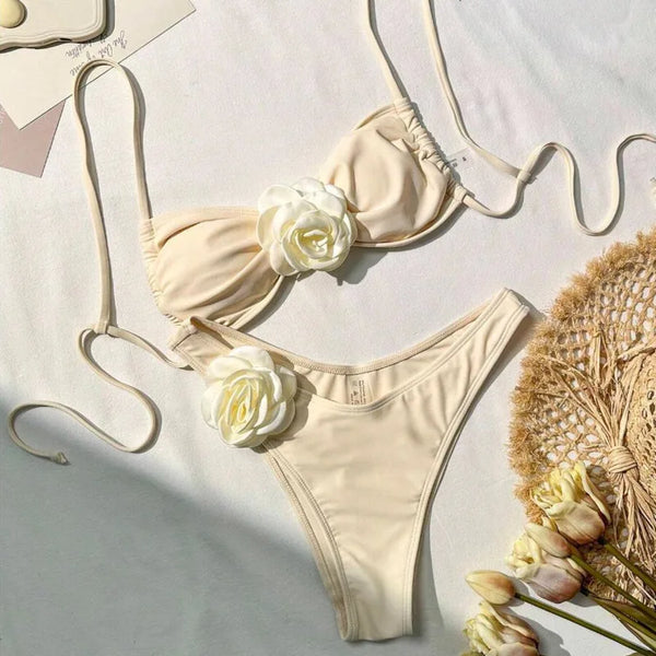 Zestaw bikini Aluna Beżowy