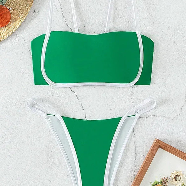 Zestaw bikini Livia Zielony