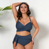 Bikini plus size z wiązaniem