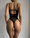 Eleganckie damskie body z łańcuszkiem