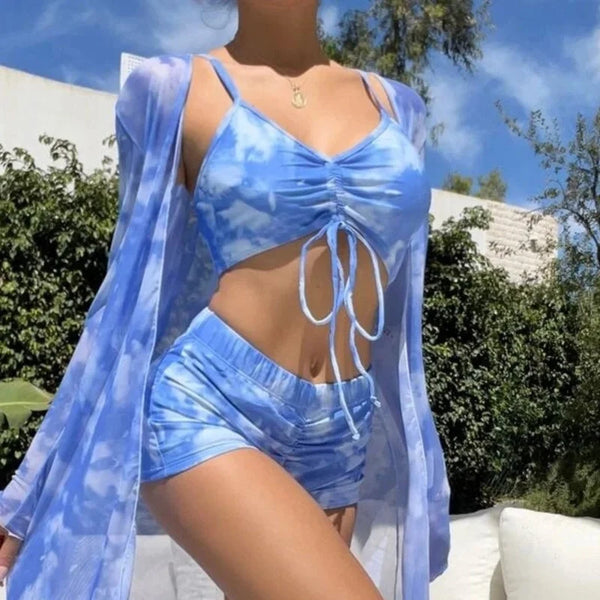 Zestaw tankini Livia Błękitny