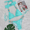 Zestaw bikini Love Shine Turkusowy