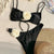 Zestaw bikini Aluna Czarno-biały