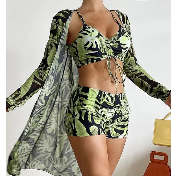 Zestaw tankini Livia Zielony